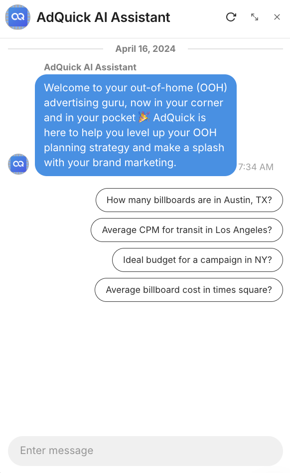 Announcing AdQuick AI: our refined and battle-tested OOH assistant